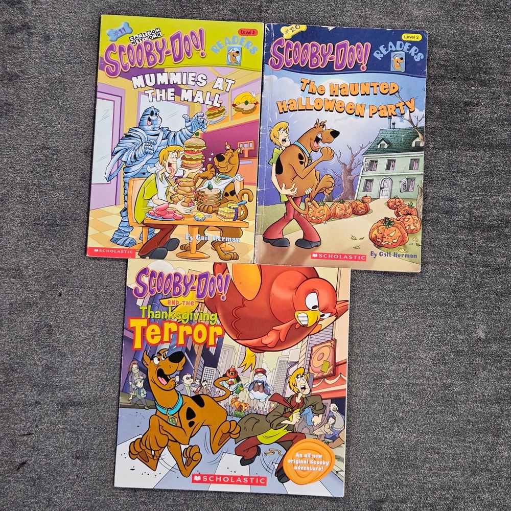 Scooby-Doo Lot of 3 Mummies At The‎ Mall Haunted Halloween Thanksgiving Terror